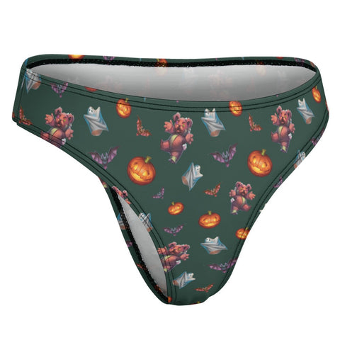 Halloween-Womens-Thong-Dark-Green-Product-Side-View