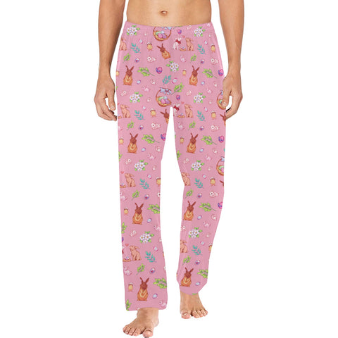 Easter-Mens-Pajama-Pink-Model-Front-View