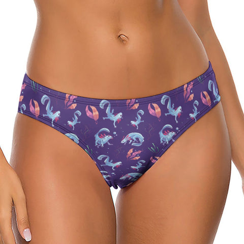 Axolotl-Womens-Thong-Dark-Purple-Model-Front-View