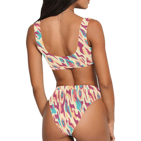 Exotic-Womens-Bikini-Set-Red-Exotic-Model-Back-View