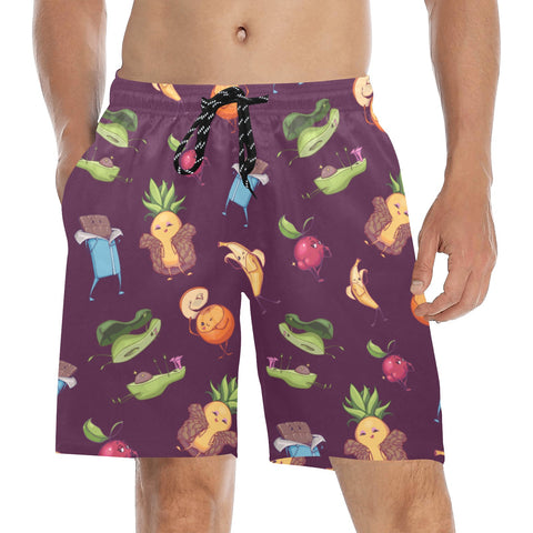 Flirty Fruit Men's Swim Trunks