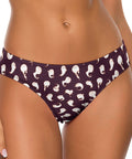 Retro-Ghost-Womens-Thong-Midnight-Purple-Model-Front-View