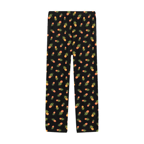 Pineapple-Mens-Pajama-Black-Front-View