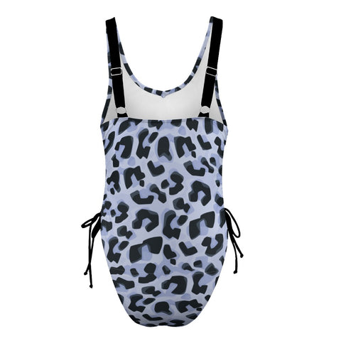 Animal-Print-Women's-One-Piece-Swimsuit-Snow-Leopard-Product-Back-View