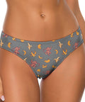 Baby-Monkey-Women's-Thong-Gray-Model-Front-View