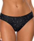 Astrology-Women's-Thong-Black-Model-Front-View