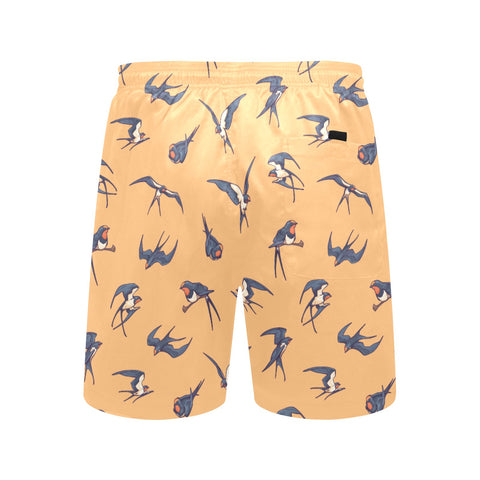 Sparrow-Mens-Swim-Trunks-Yellow-Back-View