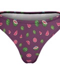 Watermelon-Womens-Thong-Dark-Purple-Product-Back-View