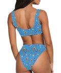 Summer-Garden-Womens-Bikini-Set-Blue-Model-Back-View