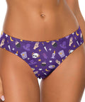 Witch-Core-Womens-Thong-Purple-Model-Front-View