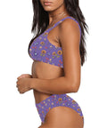 Summer-Garden-Womens-Bikini-Set-Purple-Model-Side-View
