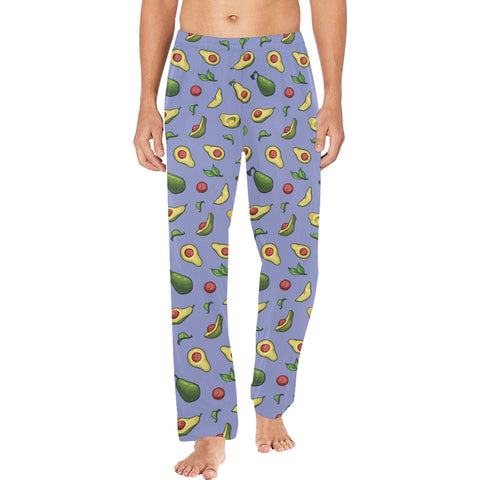 Happy-Avocado-Mens-Pajama-Lavender-Model-Front-View