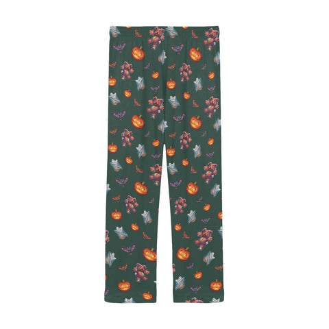 Halloween-Mens-Pajama-Dark-Green-Back-View