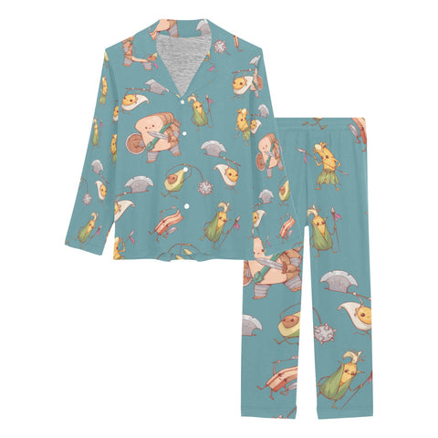 Food Fight Women's Pajama Set