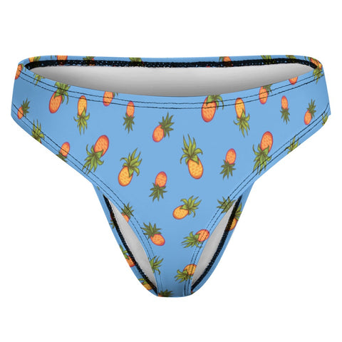 Pineapple-Womens-Thong-Sky-Blue-Product-Front-View