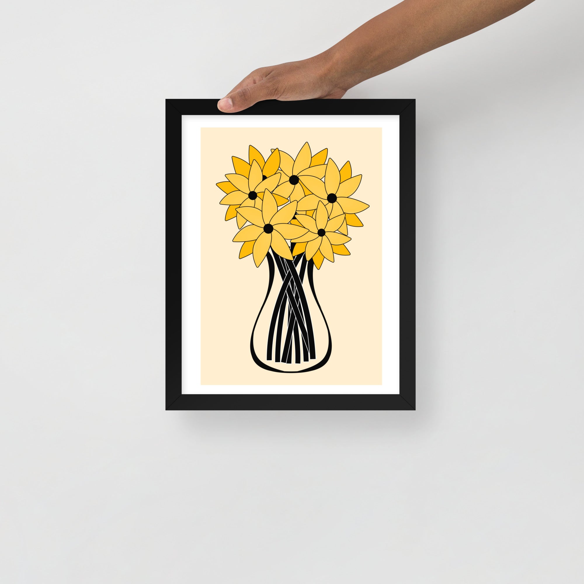 Yellow Flower Framed Wall Art