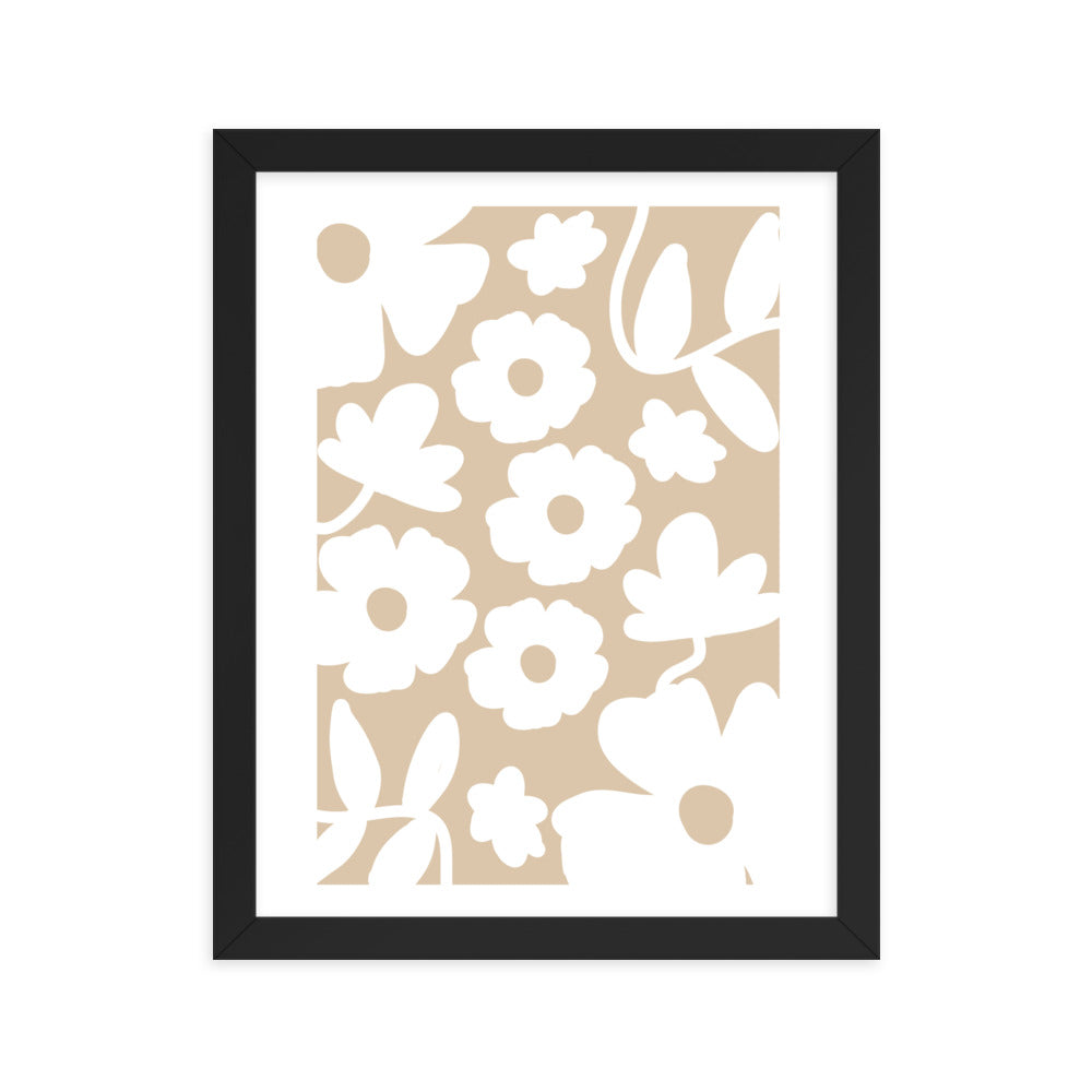 Light Wallflower Framed Wall Art