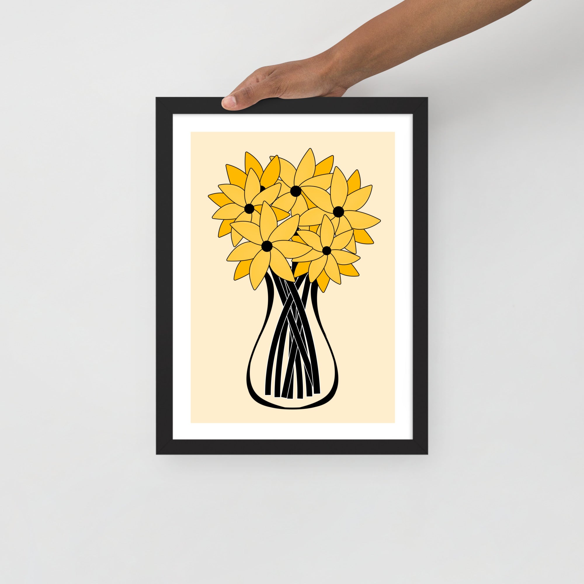 Yellow Flower Framed Wall Art