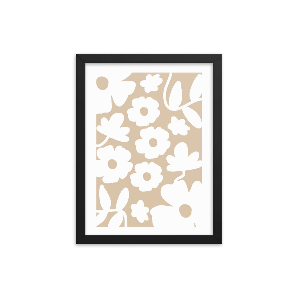 Light Wallflower Framed Wall Art