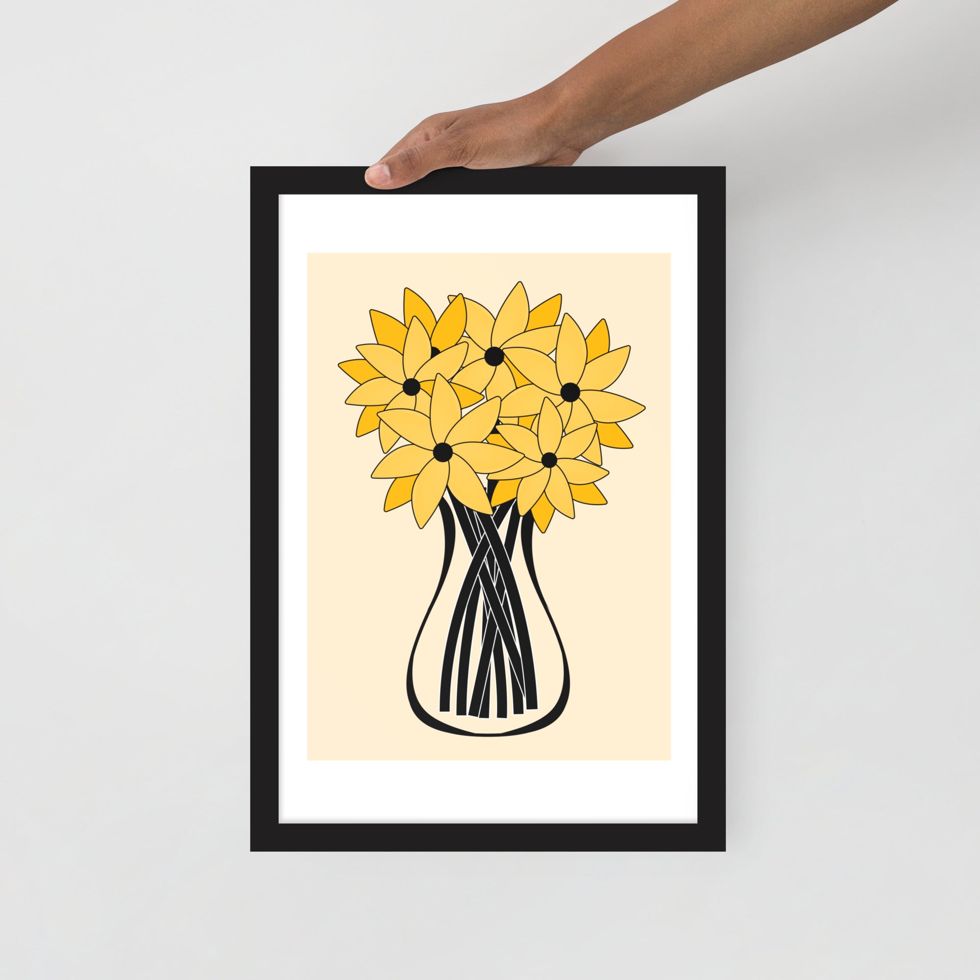 Yellow Flower Framed Wall Art