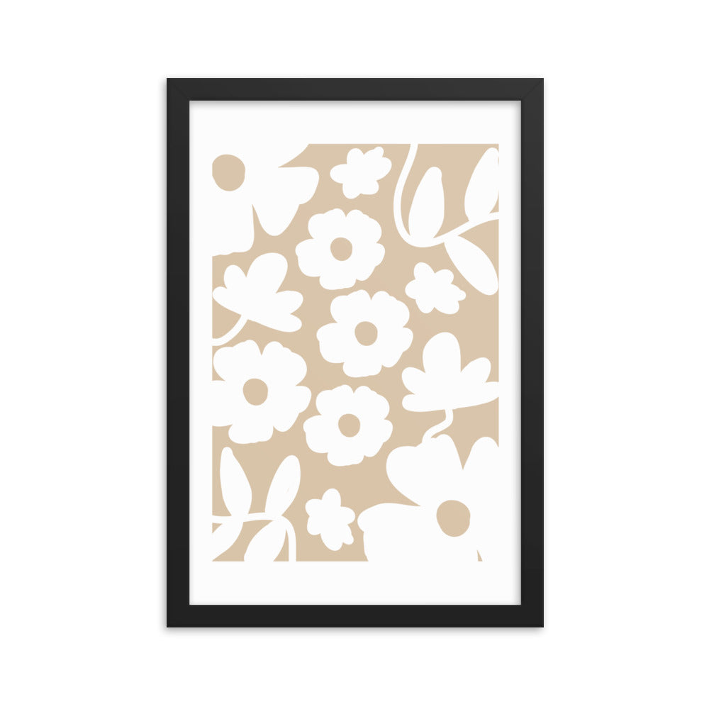 Light Wallflower Framed Wall Art