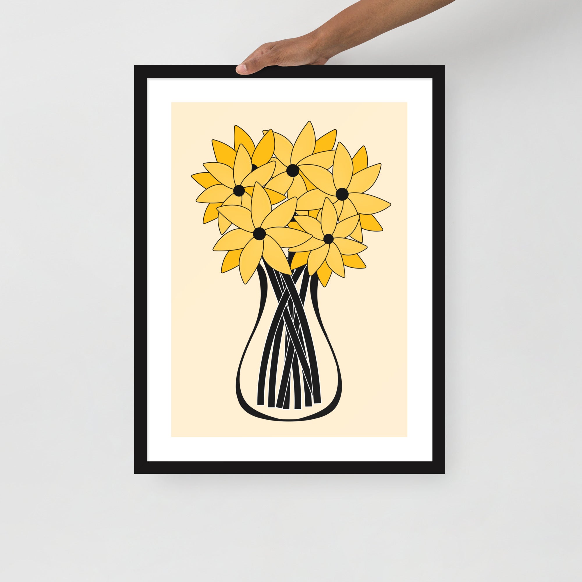 Yellow Flower Framed Wall Art