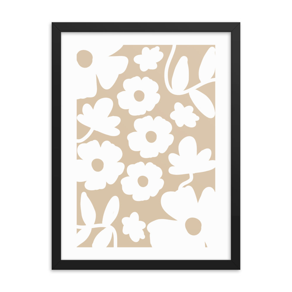 Light Wallflower Framed Wall Art