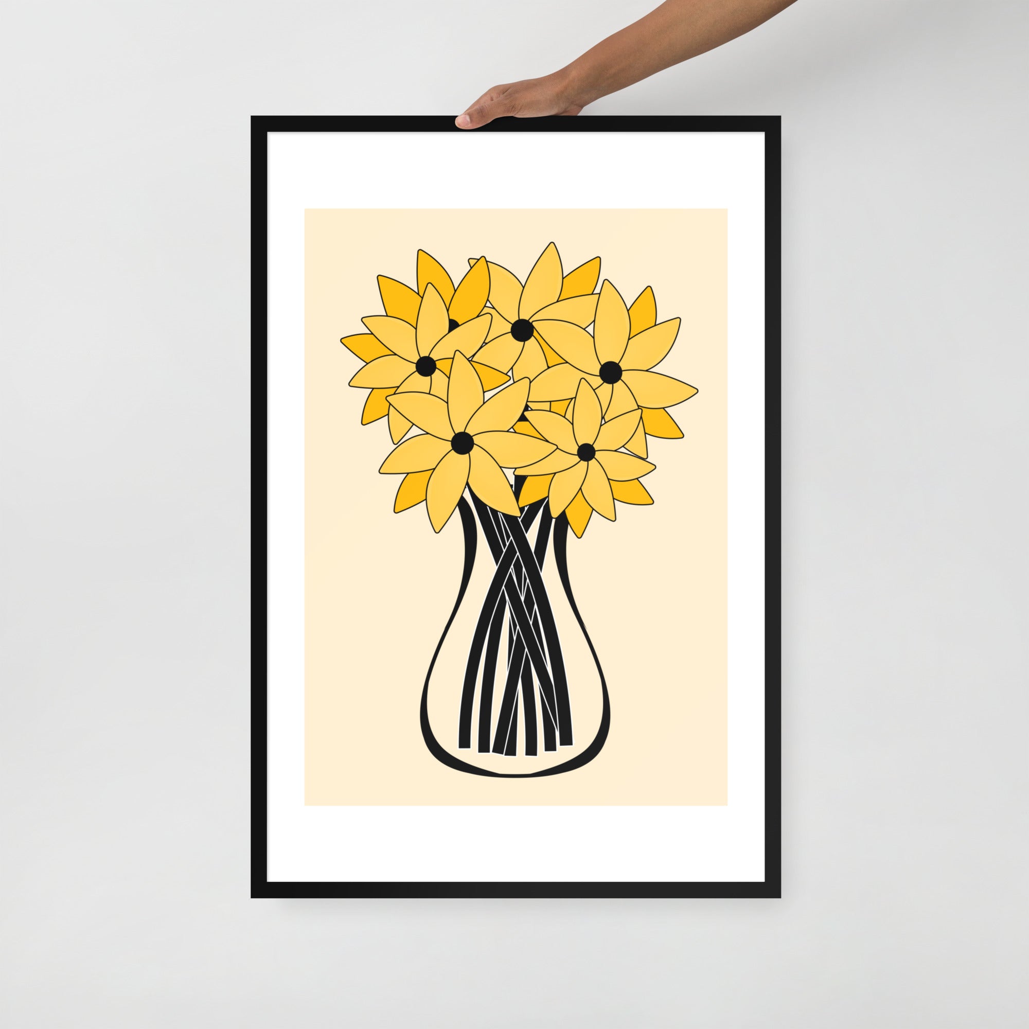 Yellow Flower Framed Wall Art