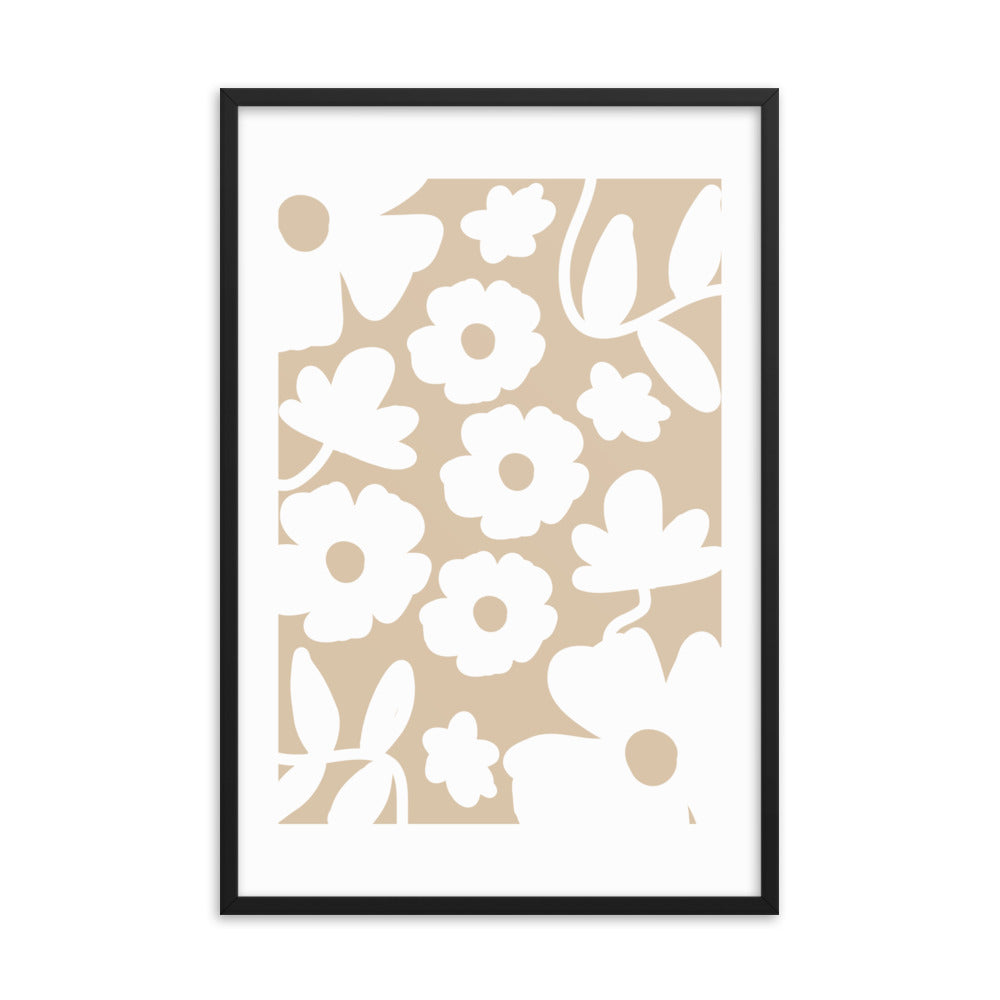 Light Wallflower Framed Wall Art