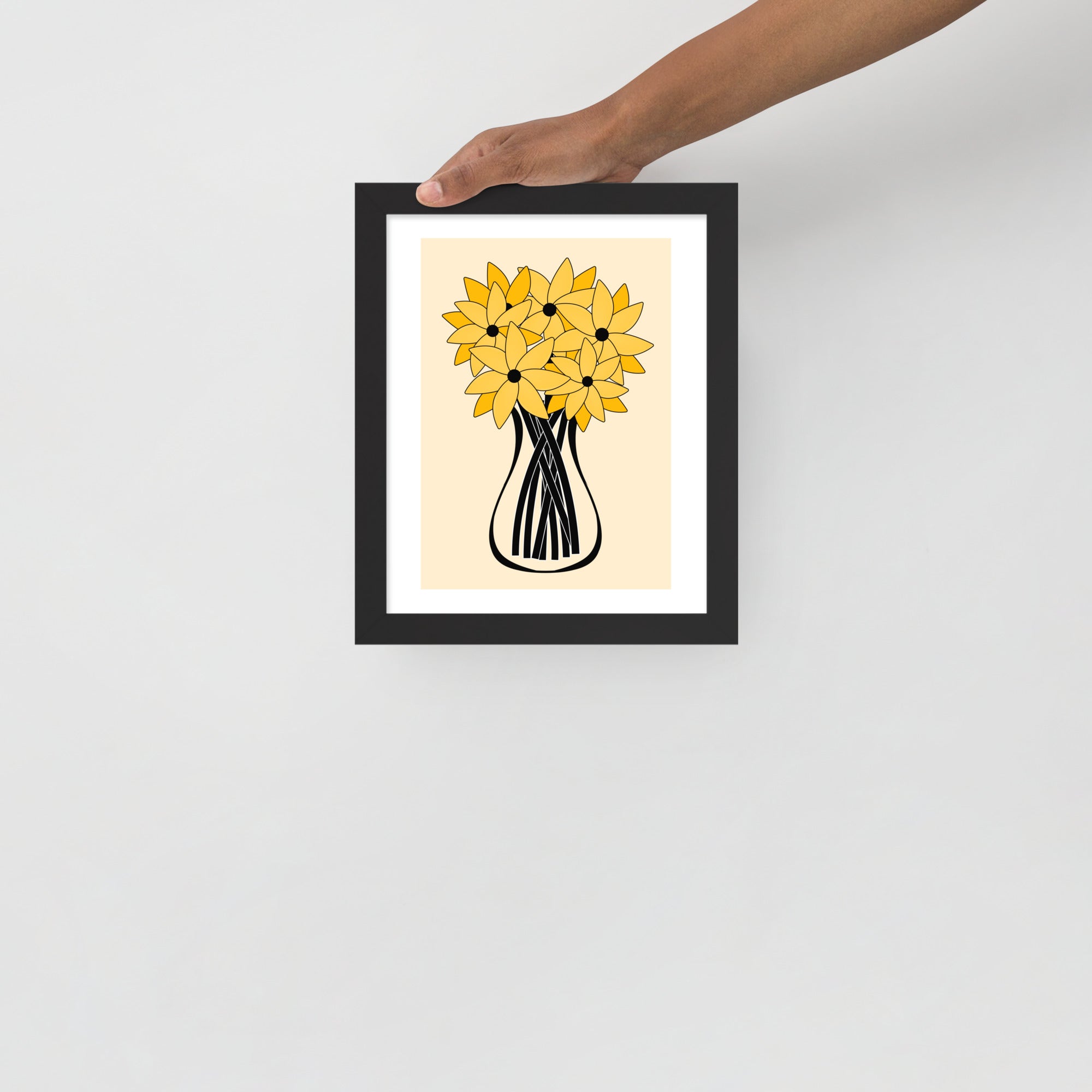 Yellow Flower Framed Wall Art