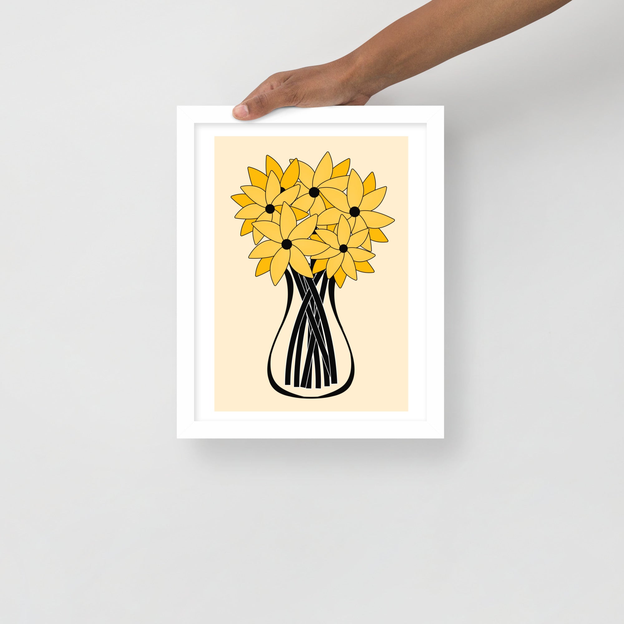 Yellow Flower Framed Wall Art