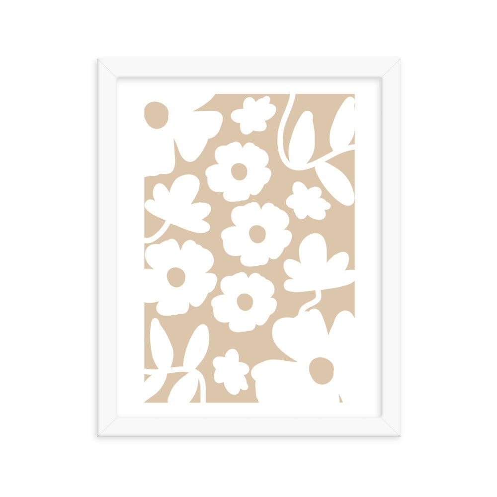 Light Wallflower Framed Wall Art
