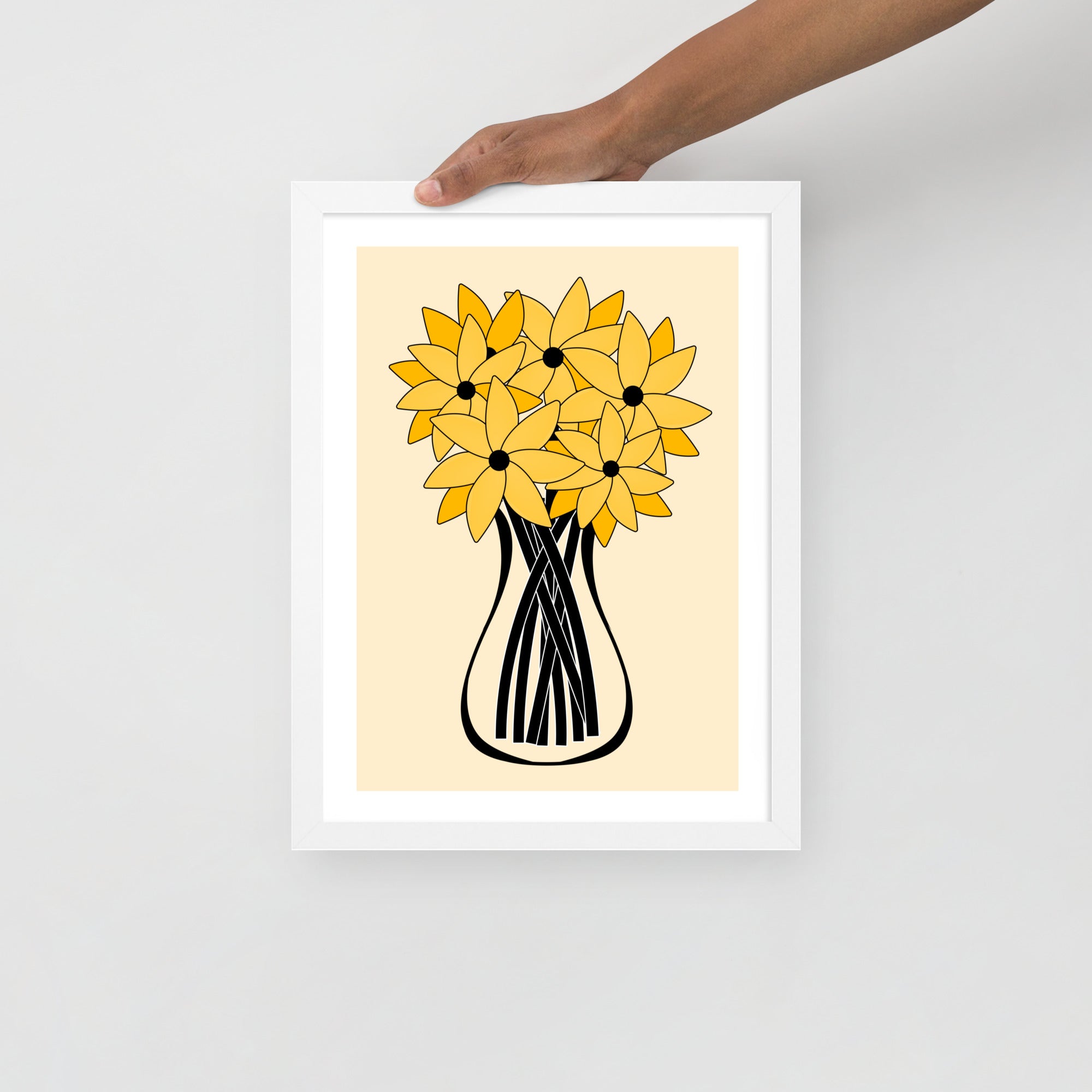Yellow Flower Framed Wall Art