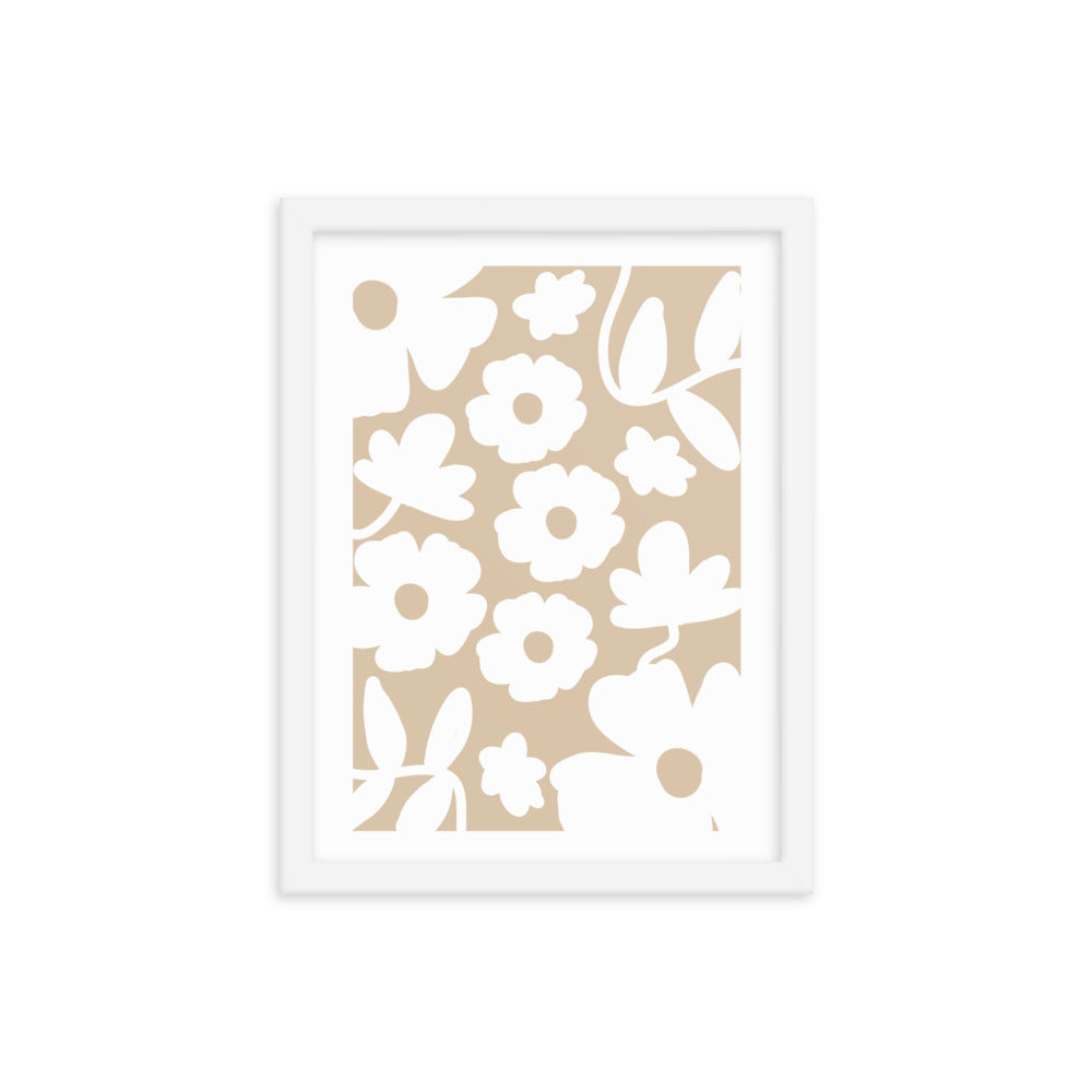 Light Wallflower Framed Wall Art