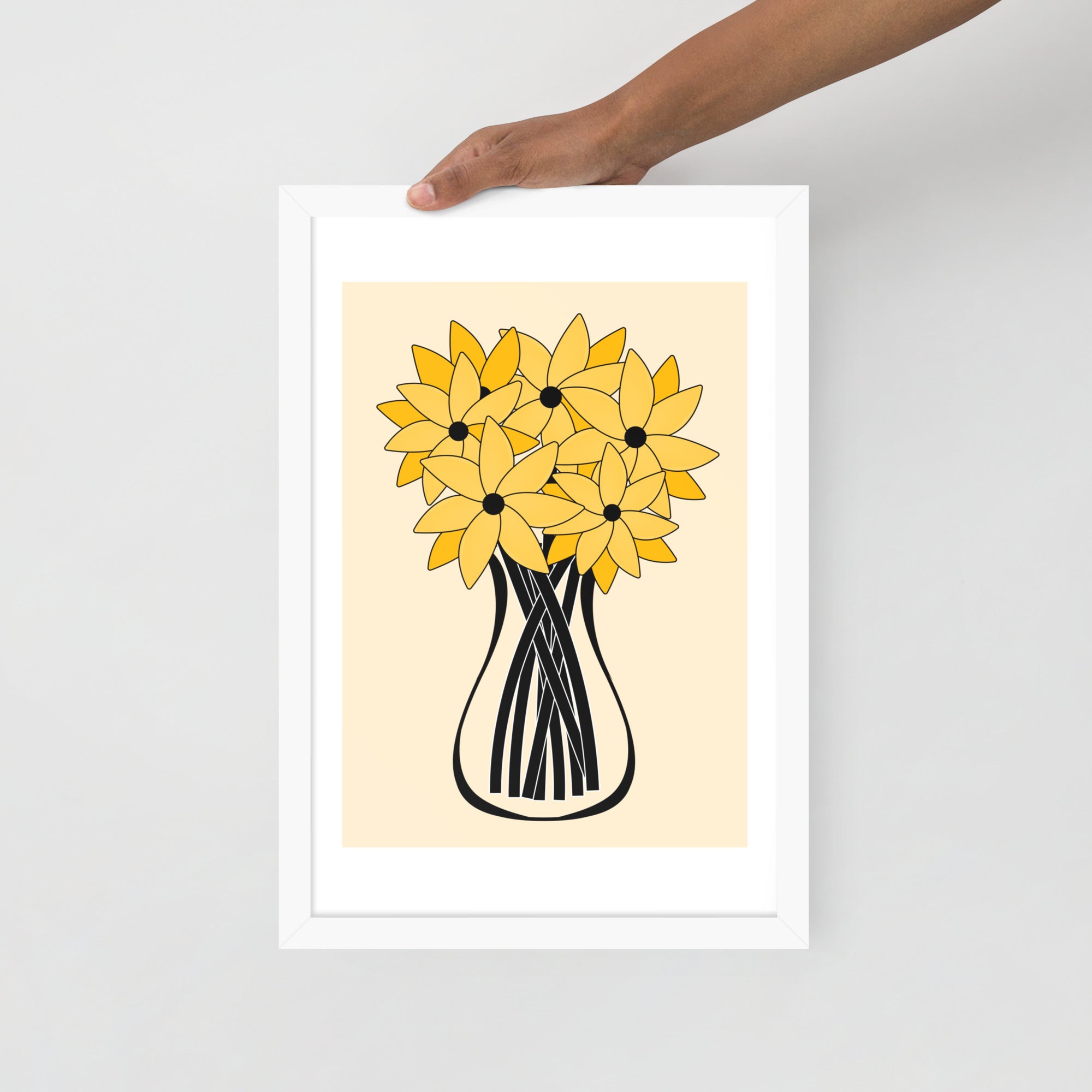 Yellow Flower Framed Wall Art