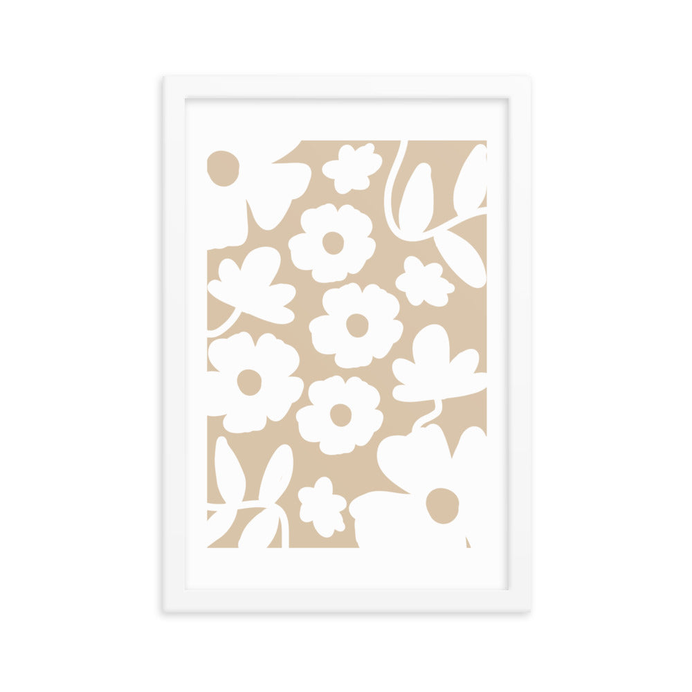 Light Wallflower Framed Wall Art