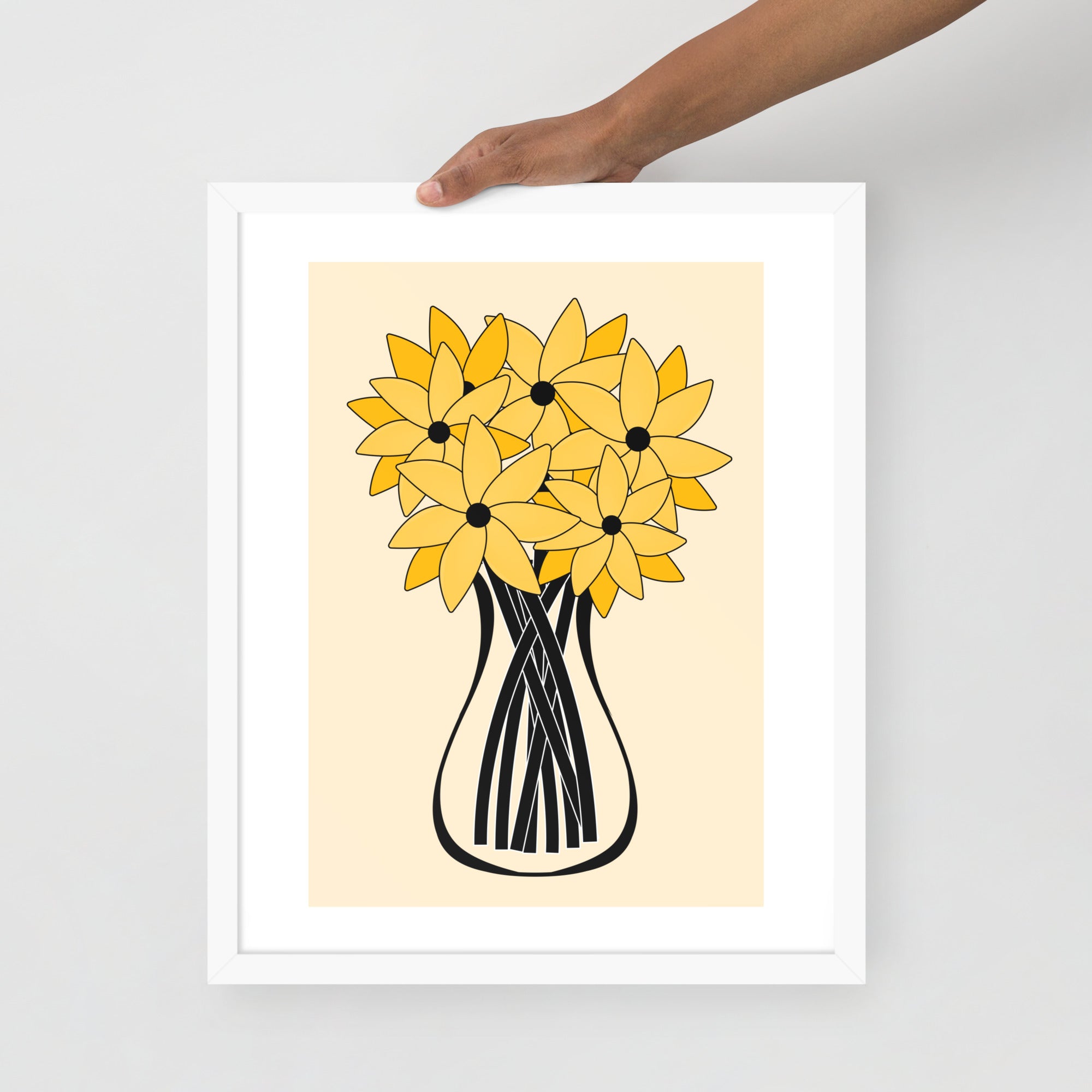 Yellow Flower Framed Wall Art