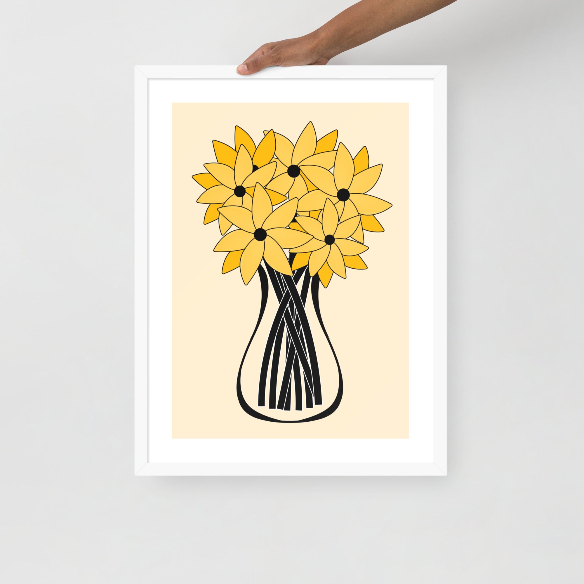 Yellow Flower Framed Wall Art