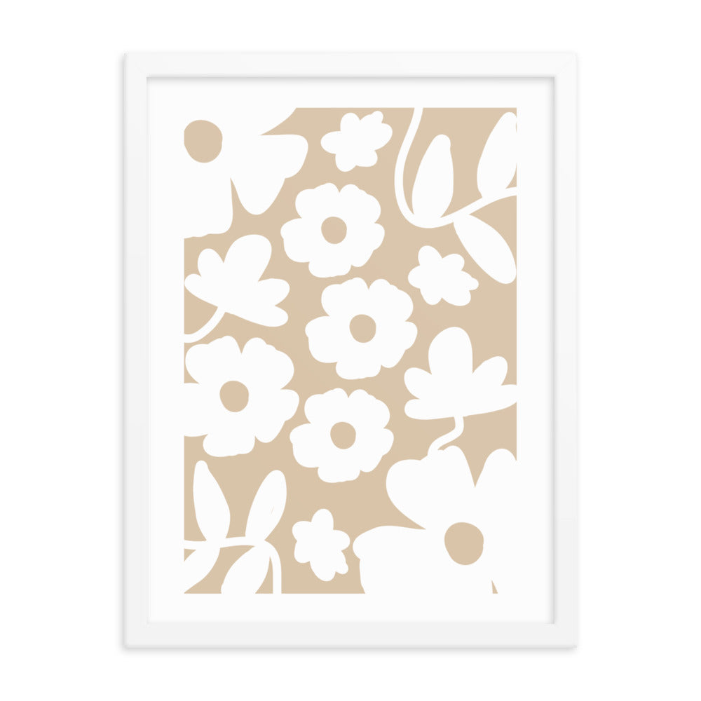 Light Wallflower Framed Wall Art