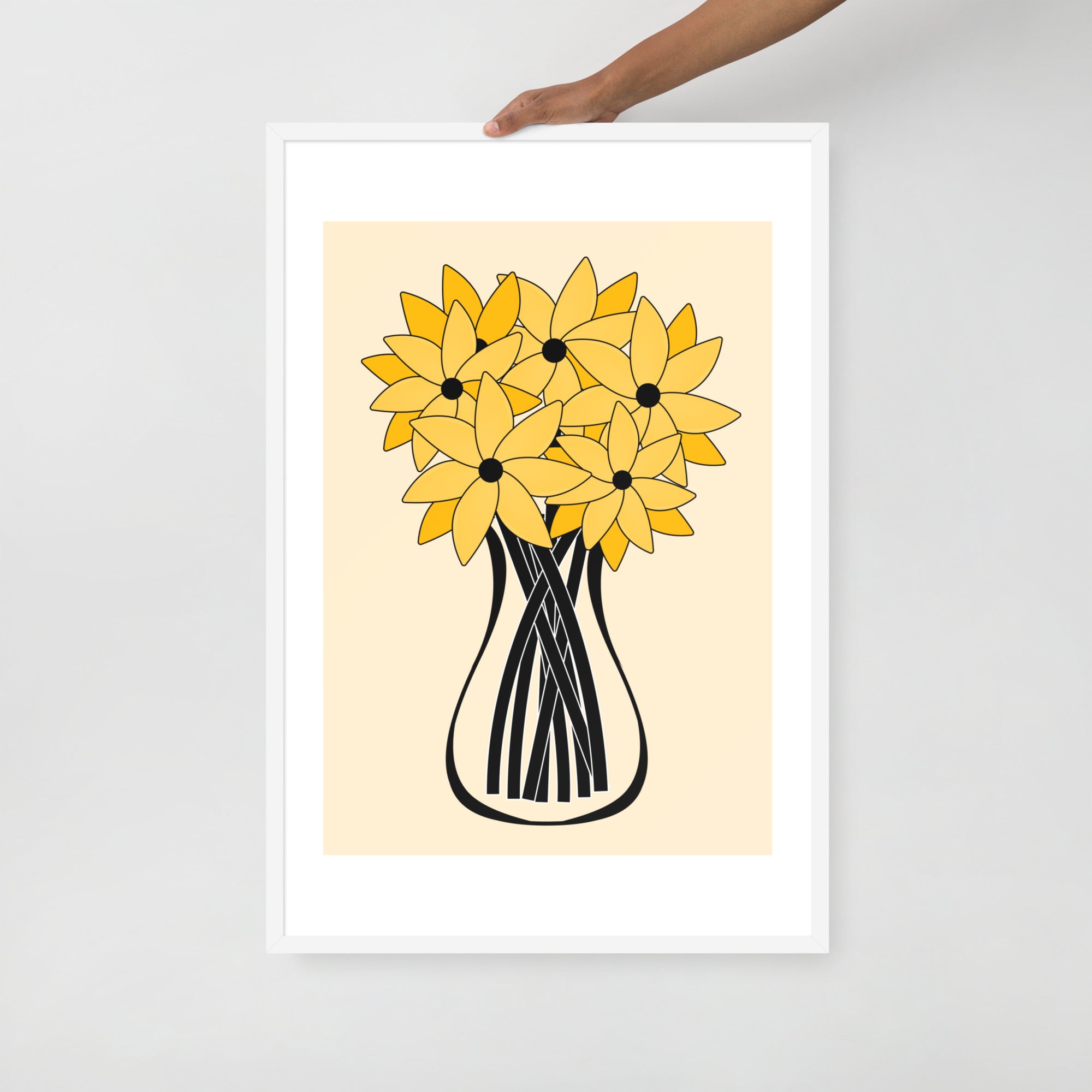 Yellow Flower Framed Wall Art