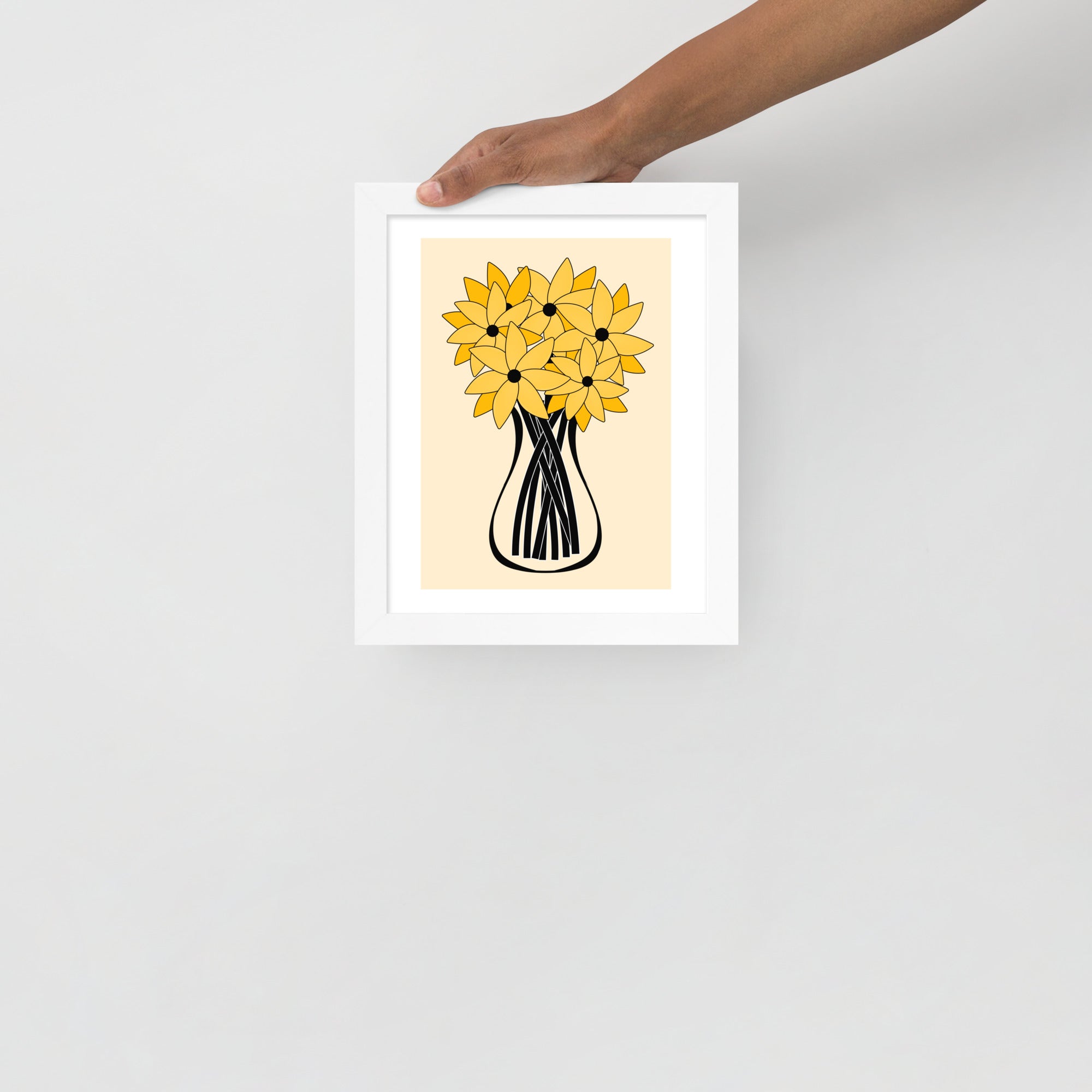 Yellow Flower Framed Wall Art