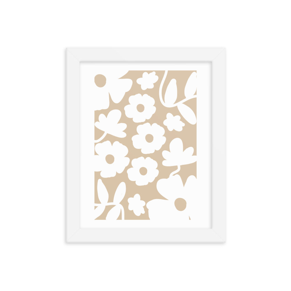 Light Wallflower Framed Wall Art