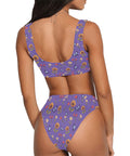 Summer-Garden-Womens-Bikini-Set-Purple-Model-Back-View
