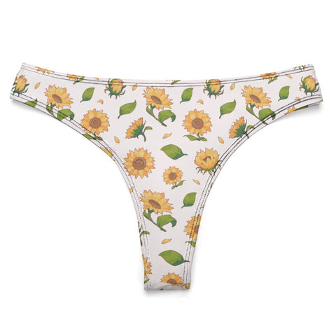 Sunflower-Womens-Thong-Snow-Product-Front-View