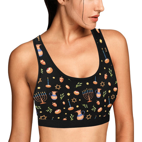 Hanukkah-Womens-Bralette-Black-Model-Side-View