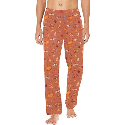 Thanksgiving-Mens-Pajama-Pumpkin-Model-Front-View