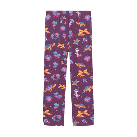 Sea-Life-Mens-Pajama-Plum-Front-View