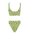 Watermelon-Womens-Bikini-Set-Lime-Green-Back-View