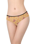 Baby-Monkey-Womens-Hipster-Underwear-Yellow-Model-Front-View