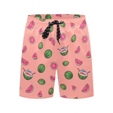 Watermelon-Mens-Swim-Trunks-Peach-Front-View